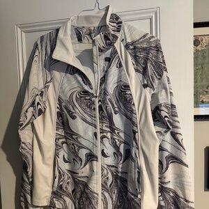 Athleta Run With It Jacket- Marble Design